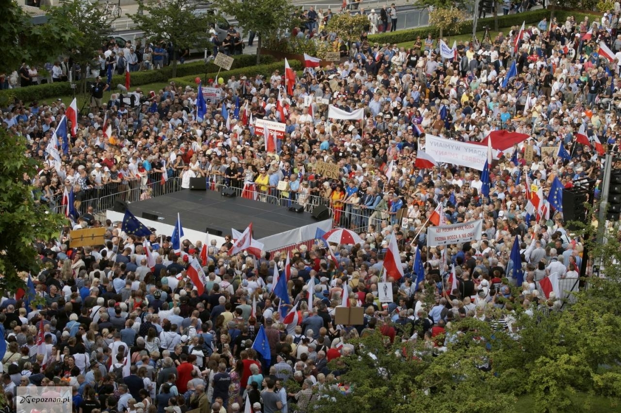 Wiec Donalda Tuska w Poznaniu. | fot. Katarzyna Michalak