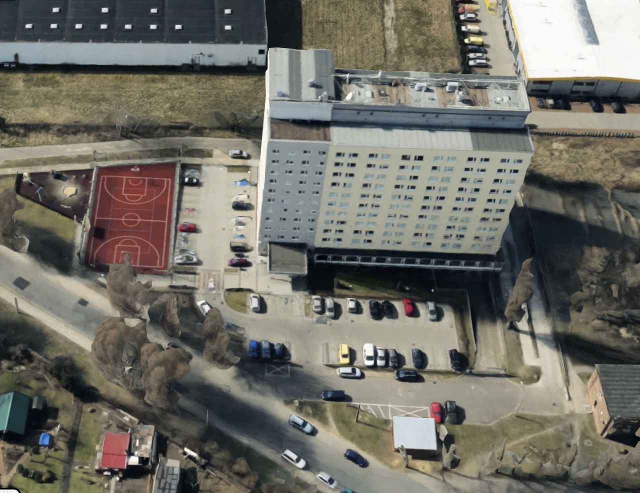 Akademik UAM przy Nieszawskiej | fot. Google Earth