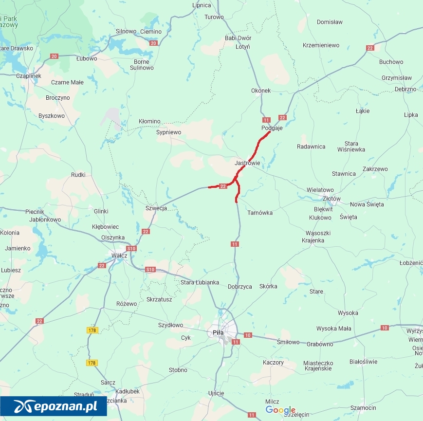 fot. Mapa Google / KPP Złotów