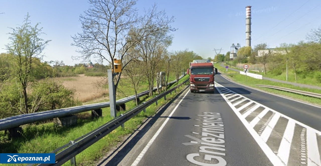 Fotoradar z Trzemeszna | fot. Google Street View