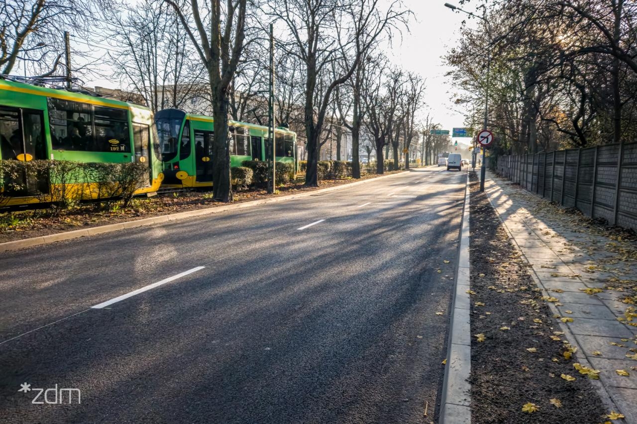 Fragment wyremontowanej nawierzchni na ulicy Reymonta | fot. ZDM Poznań