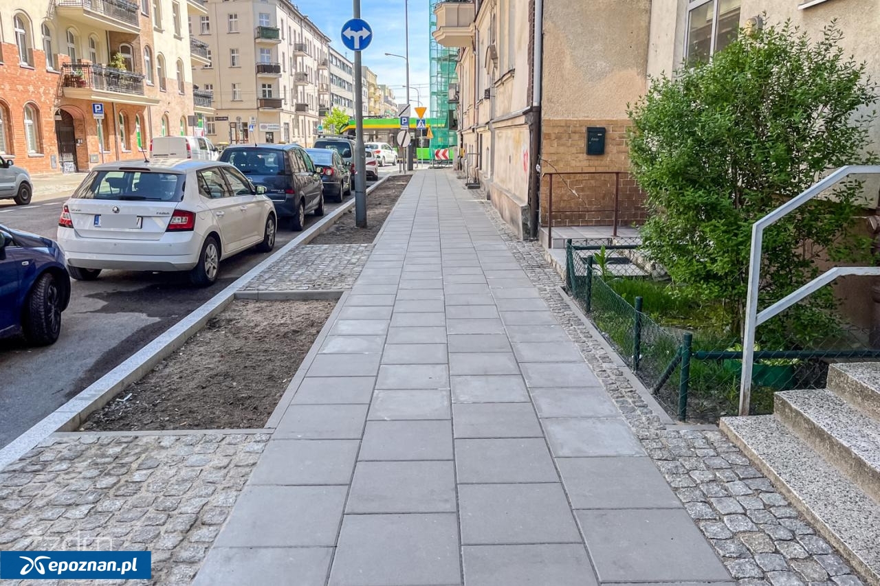 Wyremontowany chodnik na ul. Fabrycznej. | fot. ZDM Poznań