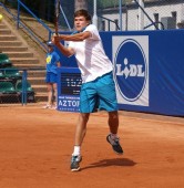 Adam Pavlasek (Czechy) - Kamil Majchrzak (Polska) 4:6, 7:5, 6:1 | fot. Piotr Sagalara