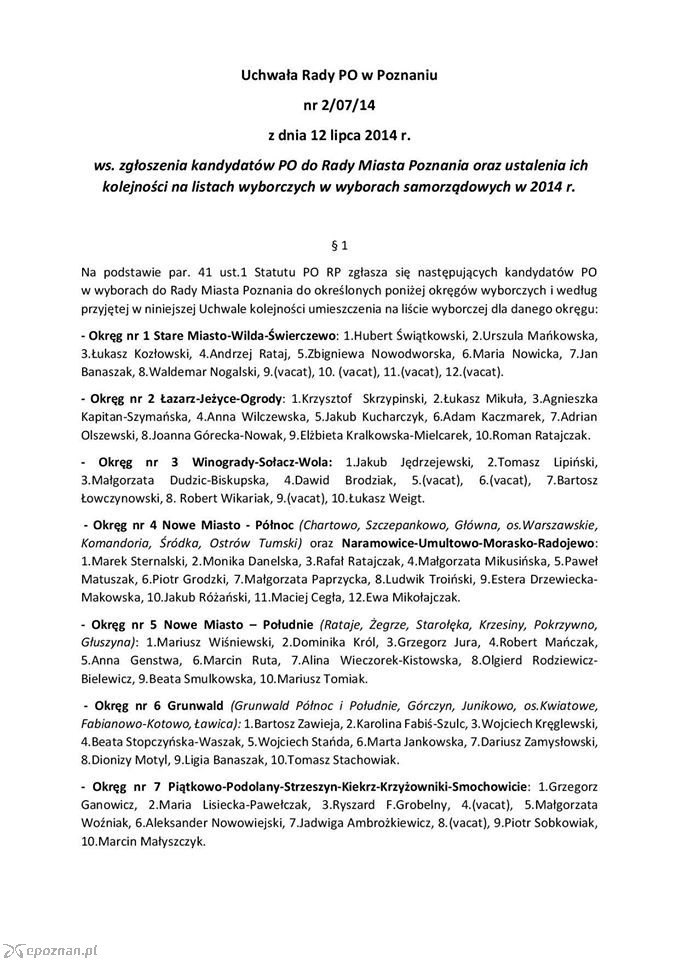 Lista PO