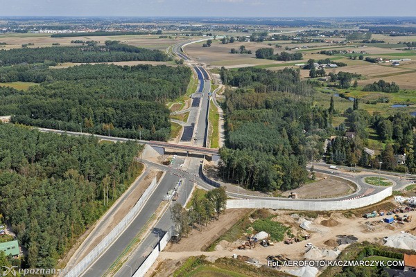 Budowa Zachodniej Obwodnicy Poznania | fot. Aerofoto Kaczmarczyk
