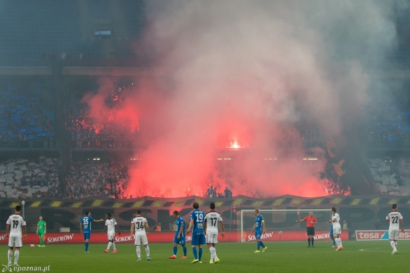 Kibice podczas meczu z FC Basel. fot. Tomasz Szwajkowski