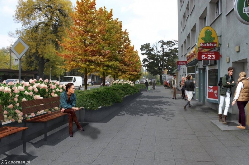 Wizualizacja skweru Ściegiennego/Promienista po zmianach | fot. ZDM