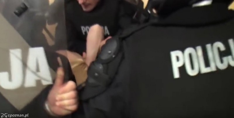 Interwencja policji podczas wykładu