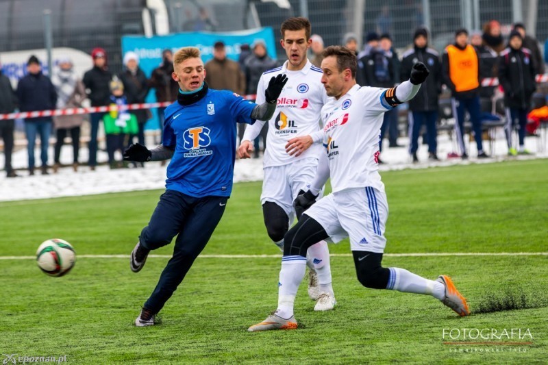 Jóźwiak podczas sparingu pierwszego zespołu fot. Tomasz Szwajkowski