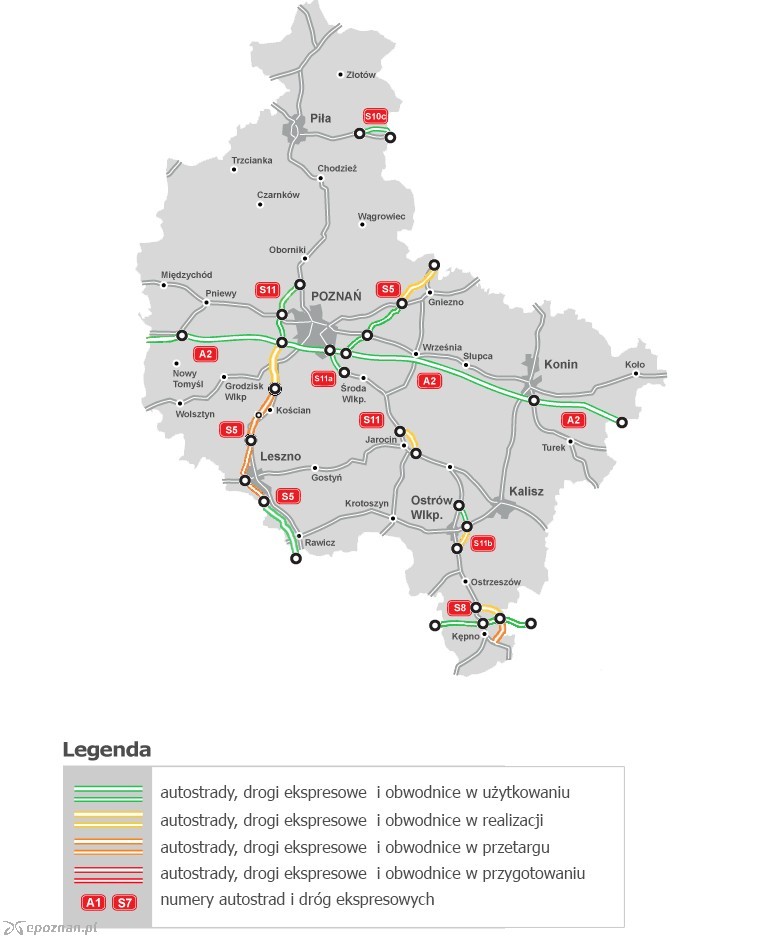 Aktualny stan budowy dróg w Wielkopolsce | fot. GDDKiA