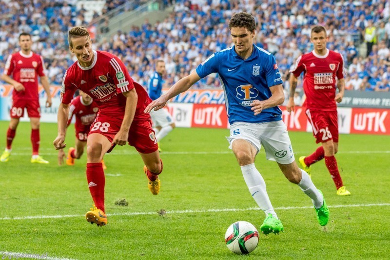 Mecz Lech - Piast, wygrany przez gości 1:0. fot. Tomasz Szwajkowski