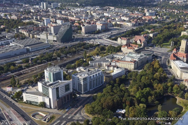 Towarowa i Bałtyk w tle | fot. Aerofoto Kaczmarczyk