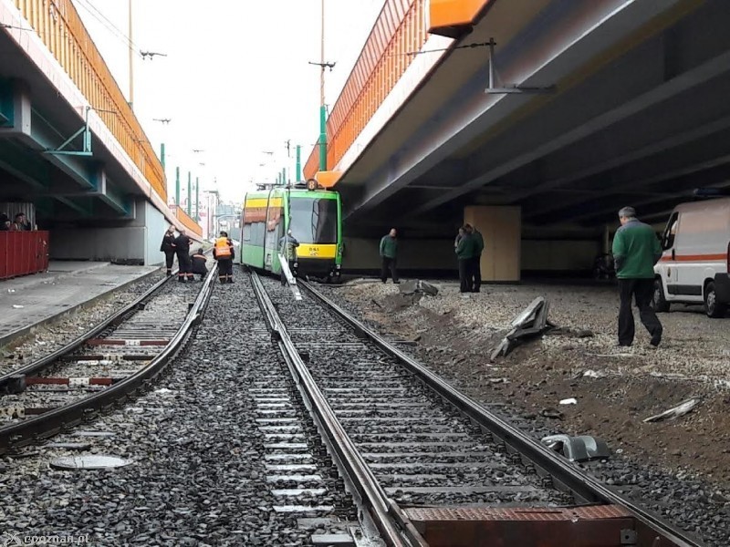 Zdjęcie z wykolejenia na początku października | fot. czytelnik