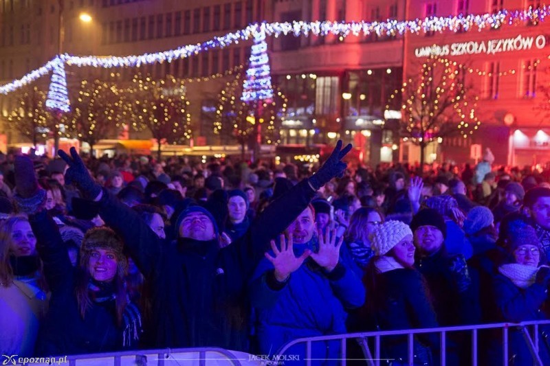 Tak witano 2016 rok na Placu Wolności | fot. Jacek Molski