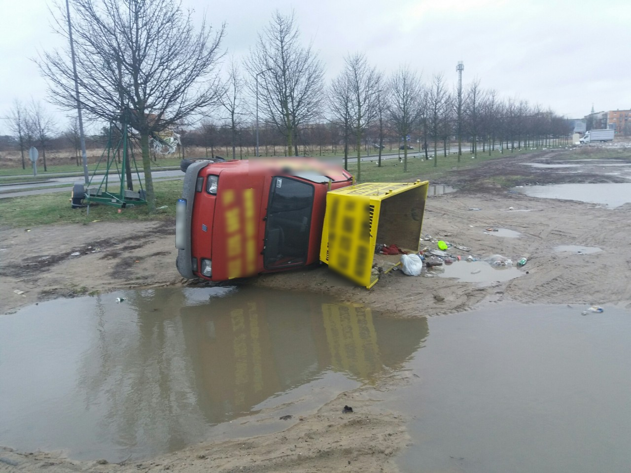 Rejon King Cross Marcelin - jak pisze nasz czytelnik, to również skutek Orkanu Barbara | fot. Czaras