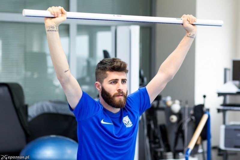 Radut podczas testów medycznych fot. Adam Ciereszko/lechpoznan.pl