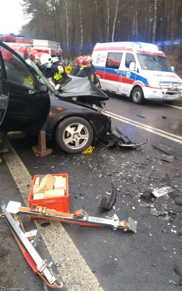 Zdjęcie z piątkowego wypadku. | fot. Wolsztyn112