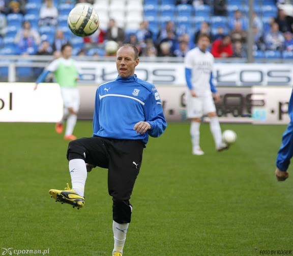 Piotr Reiss w meczu Lech - Zagłębie 3:1 | fot. Roger Gorączniak
