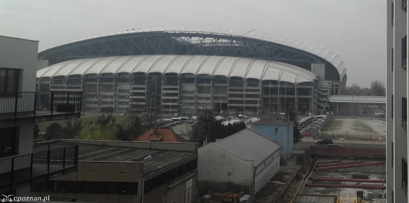 Zdjęcie z bloku w sąsiedztwie stadionu | fot. Lidia