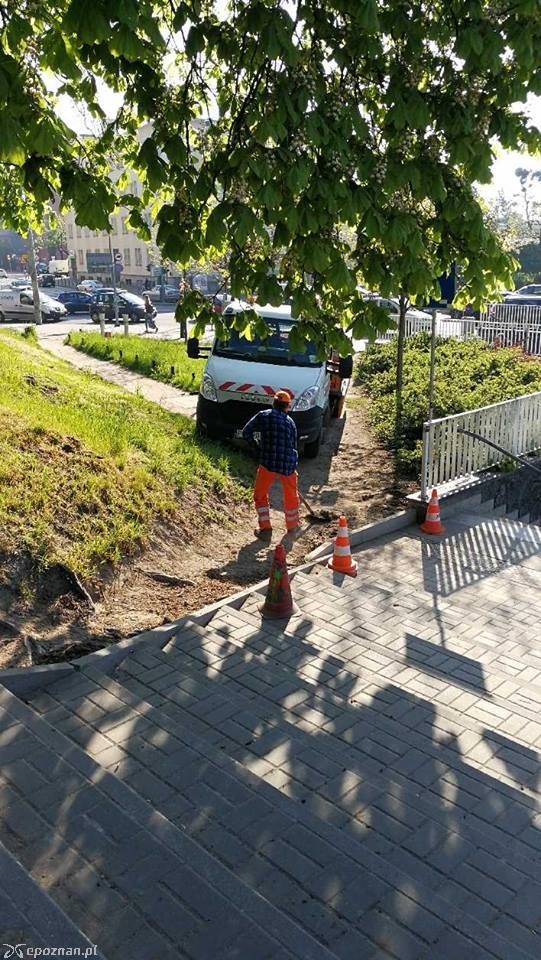 W piątek barierki zdemontowano | fot. Maciej Wudarski / Facebook