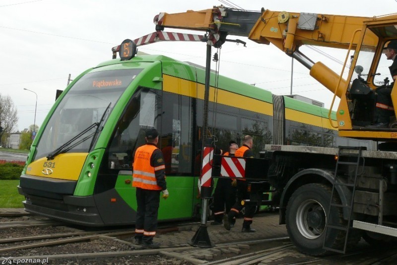 Środowe wykolejenie tramwaju | fot. Elżbieta Skowron