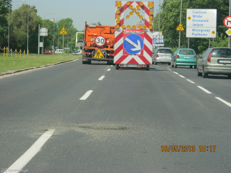 Ostatnie prace na trasie | fot. ZDM