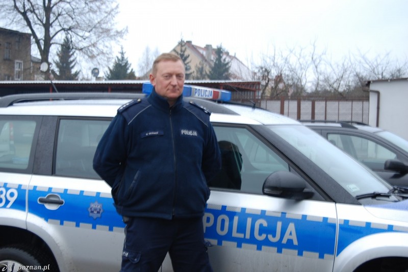 Policjant, który uratował chłopca | fot. Policja