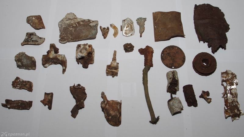Odnalezione artefakty | fot. Pilskie Muzeum Wojskowe