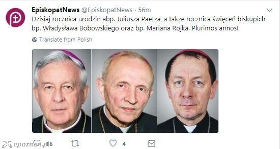 fot. Twitter EpiskopatNews