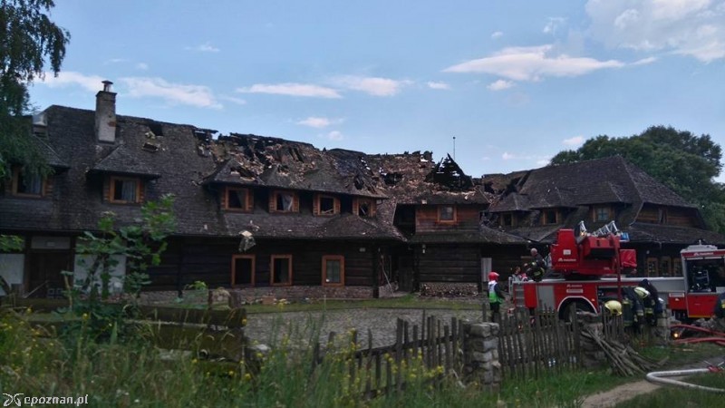 Tak budynek wyglądał tuż po pożarze | fot. OSP Biskupice