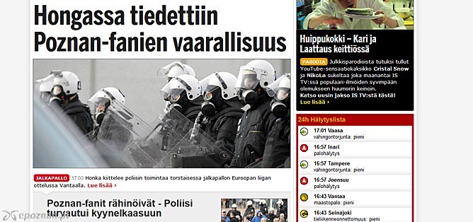 fot. Ilta Sanomat szeroko opisywała wydarzenia w Vantaa