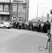 Transport elementów pomnika 19 czerwca 1981 | fot. Marian Wojciechowski / CYRYL