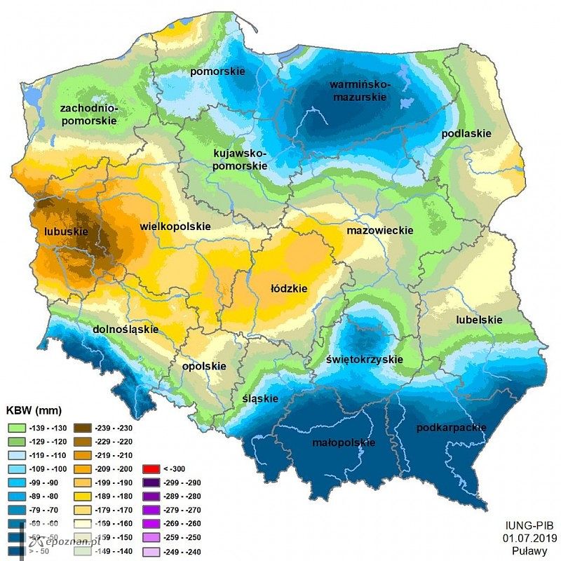 Susza rolnicza w Polsce | fot. IUNG Puławy