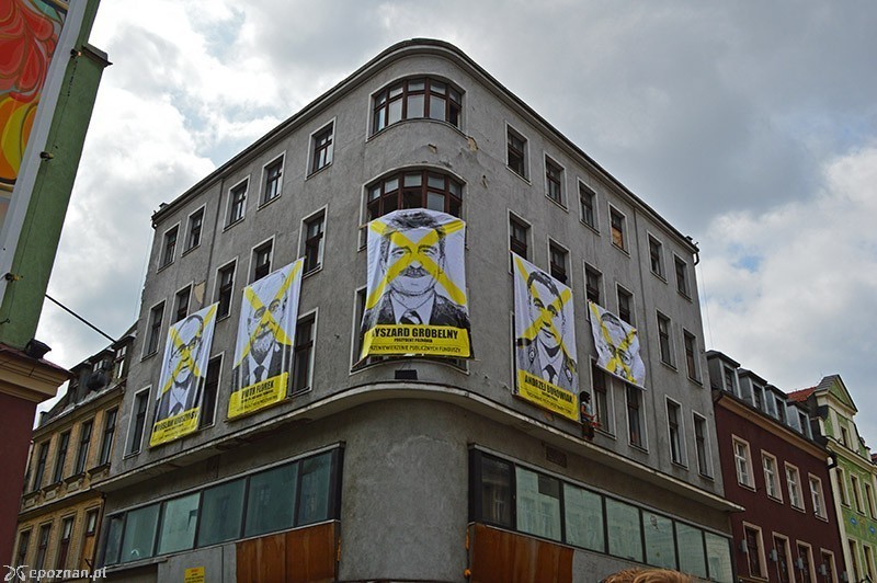 Tak wyglądał &#8222;debiut&#8221; plakatów | fot. Maciej Burchardt