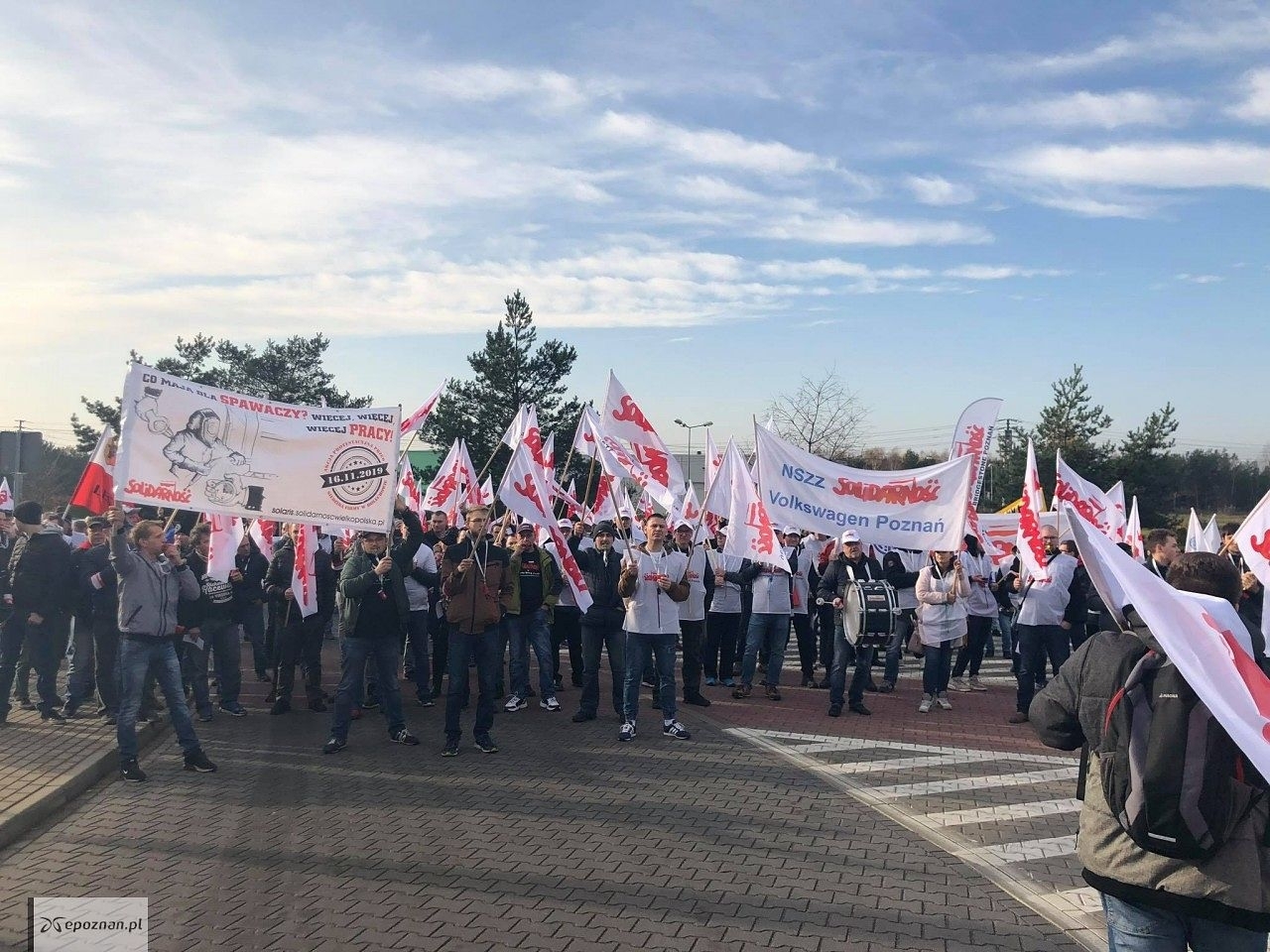 Zdjęcie z listopadowej pikiety | fot. WIelkopolska Solidarność / FB