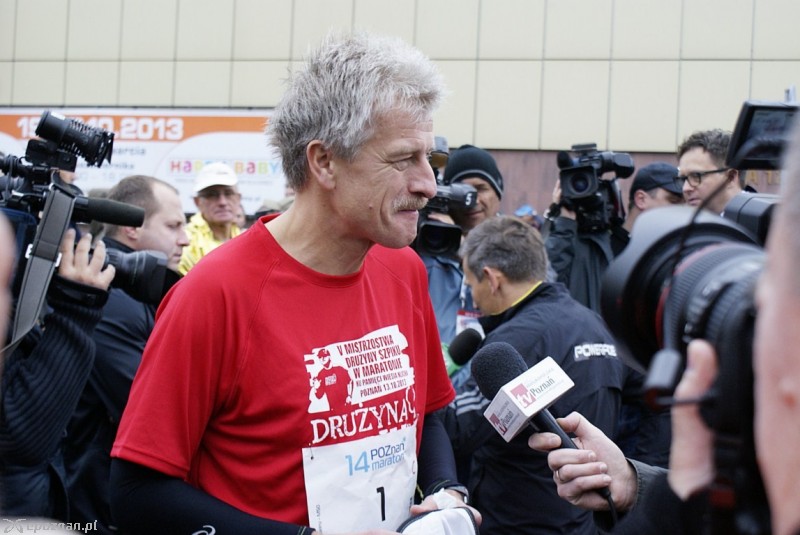 Start 14. Poznań Maratonu na ul. Grunwaldzkiej | fot. Tomasz Wojewoda