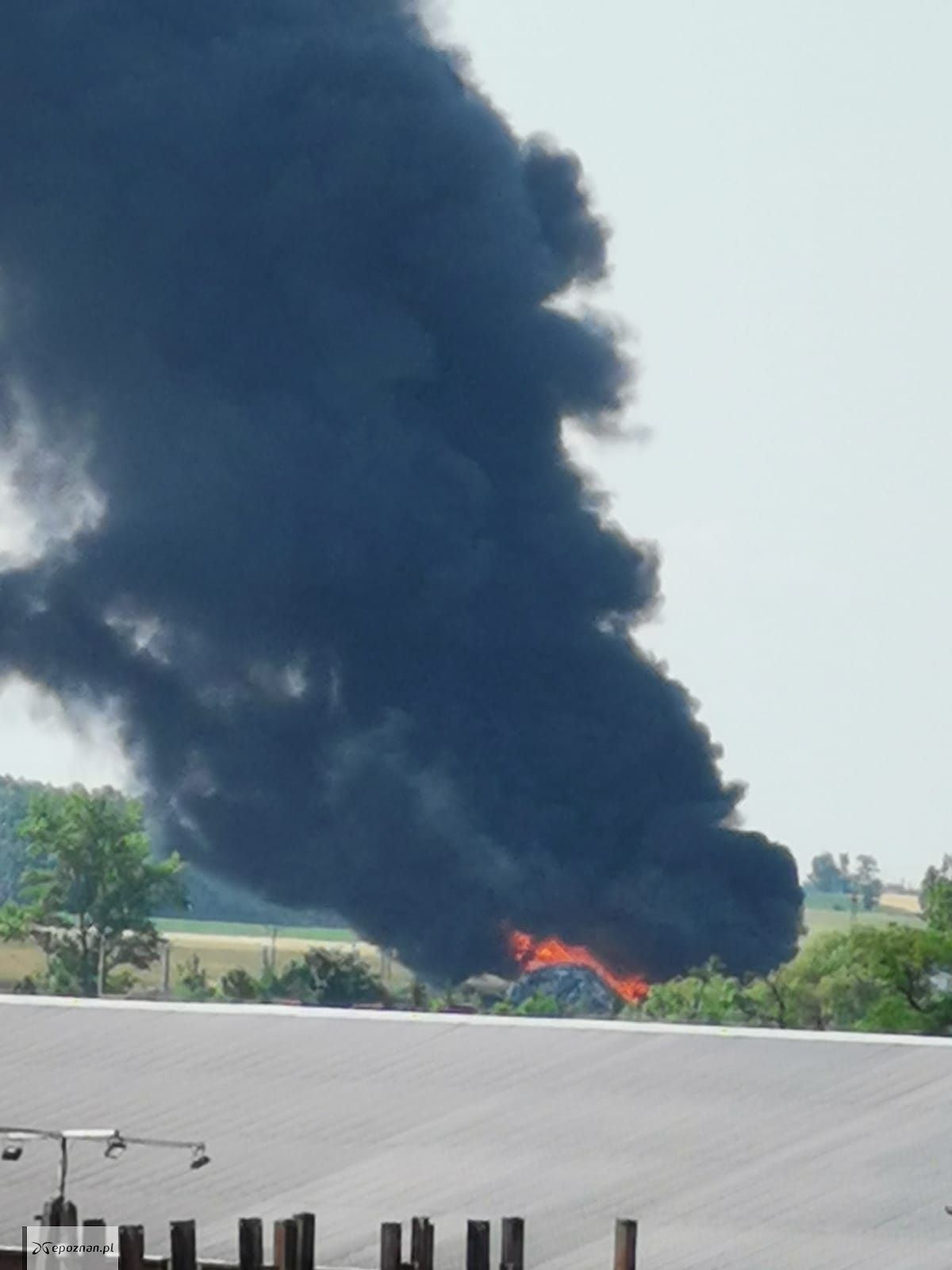 Zdjęcie z niedzielnego pożaru | fot. Czytelnik