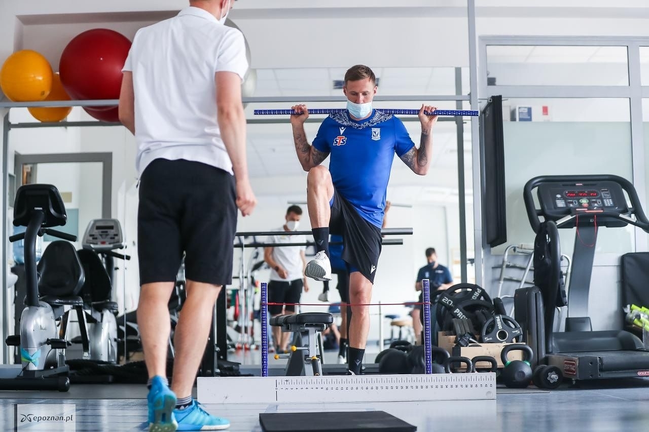 Barry Douglas podczas testów medycznych | fot. lechpoznan.pl / fot. Premysław Szyszka