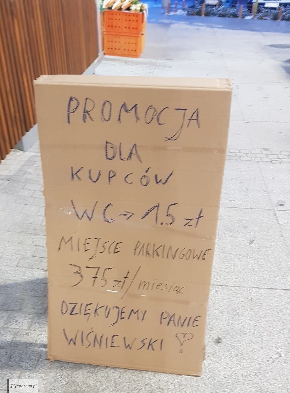 List otwarty do wiceprezydenta Poznania. | fot. Mieszkanka Poznania.