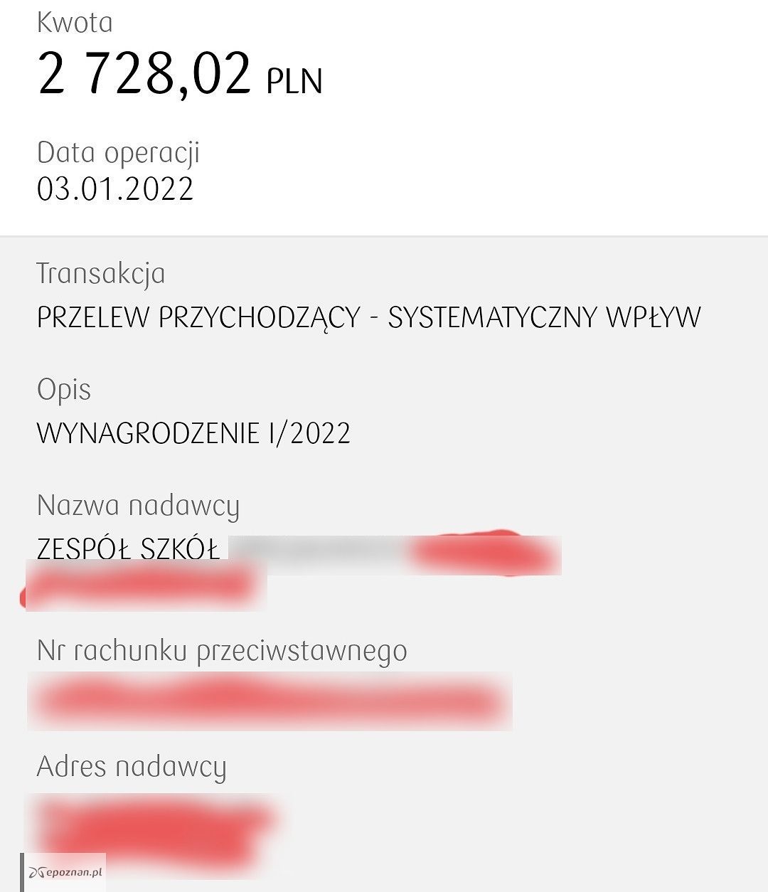 Przelew w styczniu | fot. Czytelnik