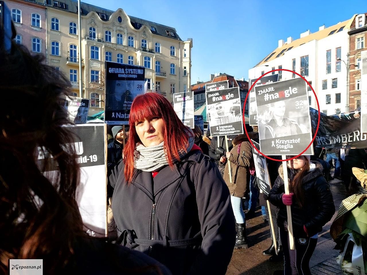 Zaznaczony plakat wywołał oburzenie. | fot. Przemysław Łukaszyk