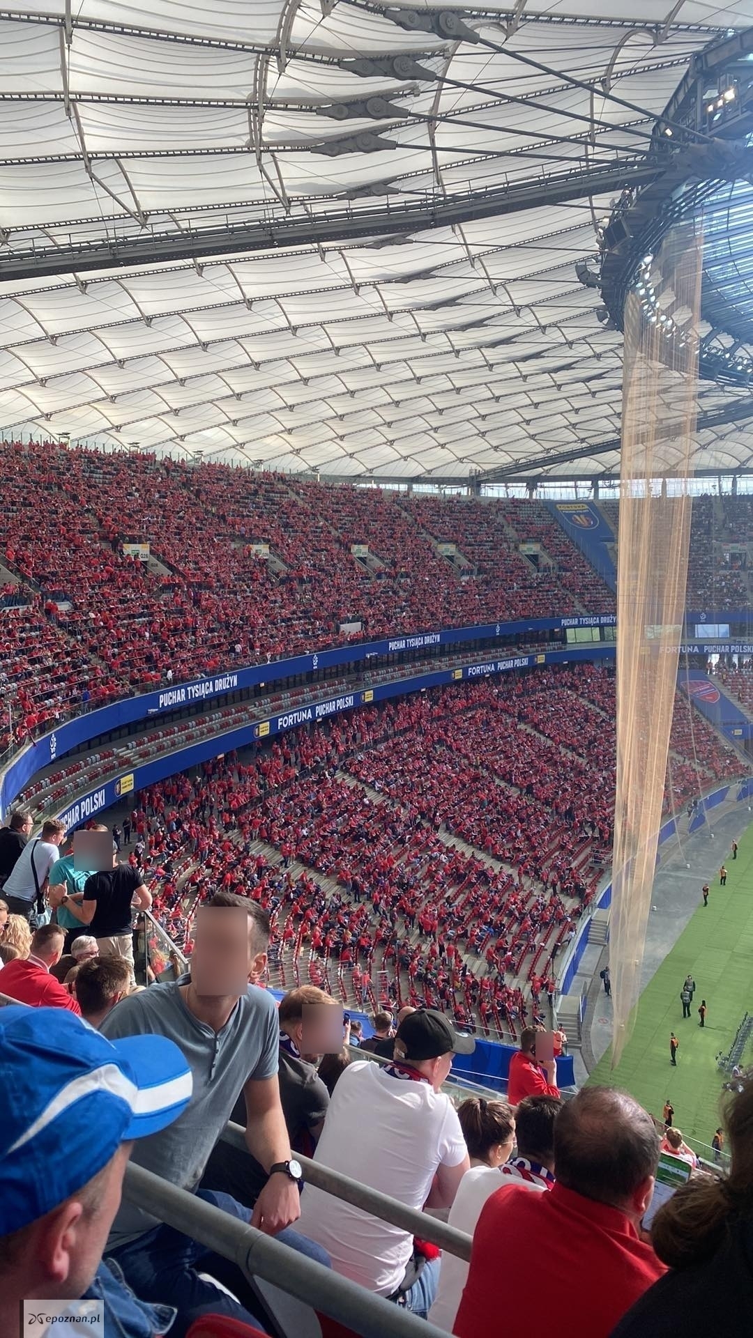 Stadion Narodowy w Warszawie. Nie wpuścili kibiców Lecha. | fot. Fot. Joanna