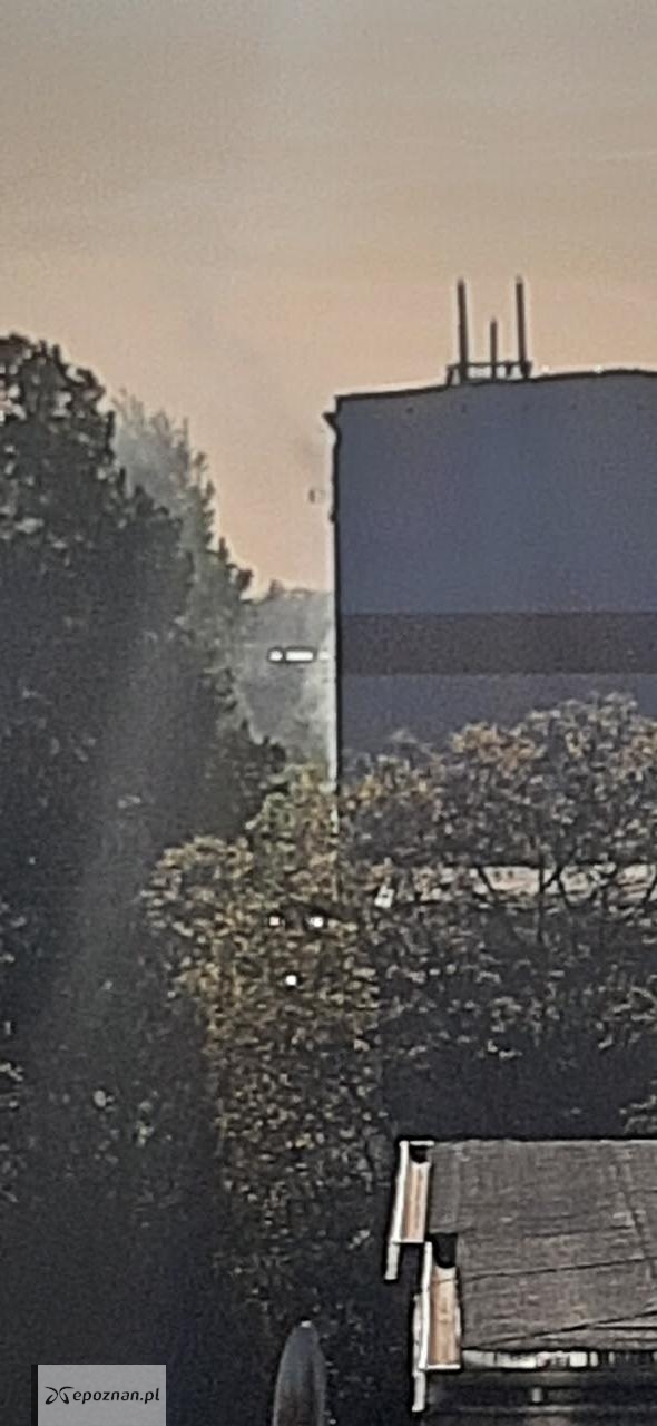Dym widoczny był z daleka. | fot. Czytelnik