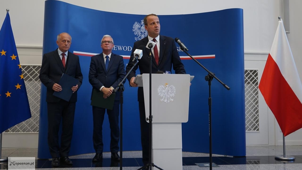 Konferencja prasowa. | fot. Wielkopolski Urząd Wojewódzki w Poznaniu