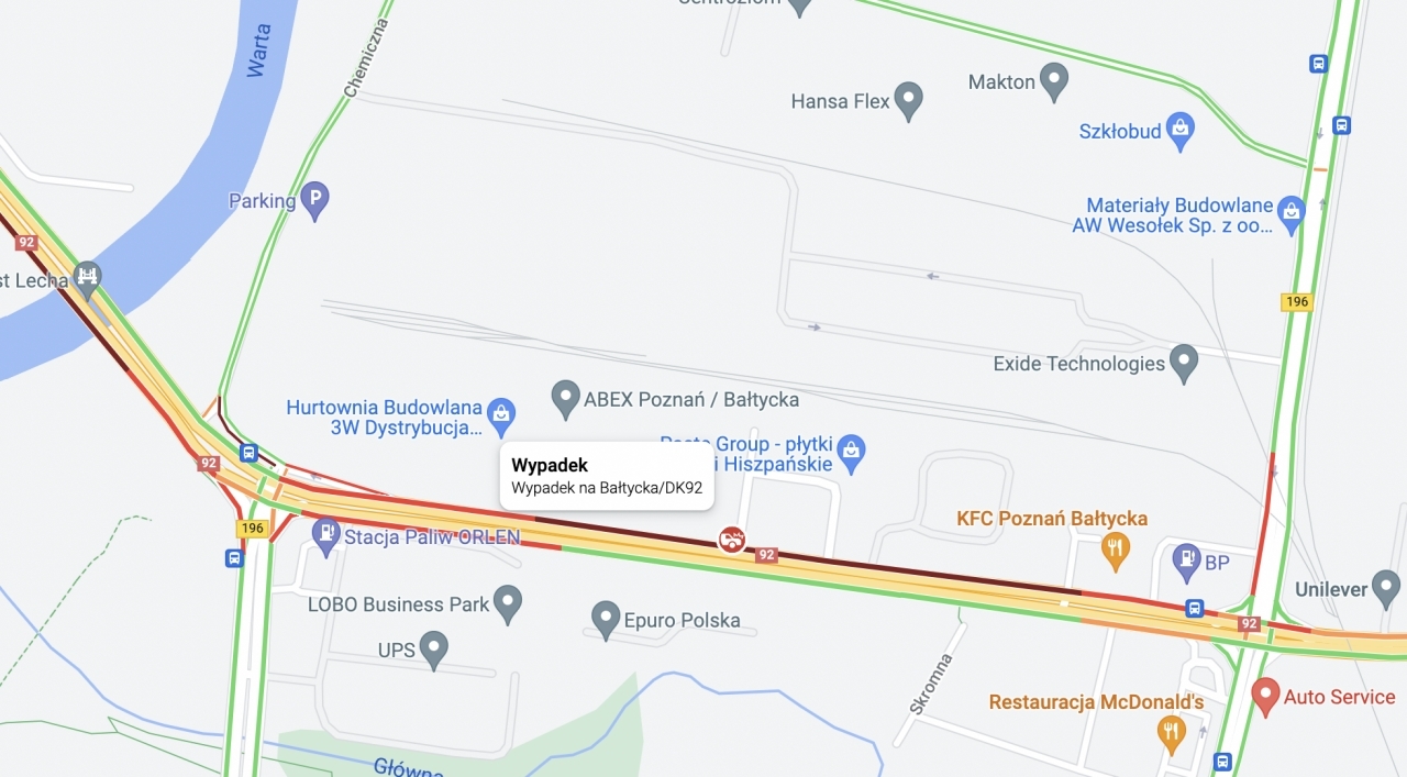 Do wypadku doszło w tym rejonie | fot. Google Maps